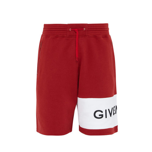Givenchy/纪梵希 男裤 男士 红色棉质时尚短裤BM509F30AF-601