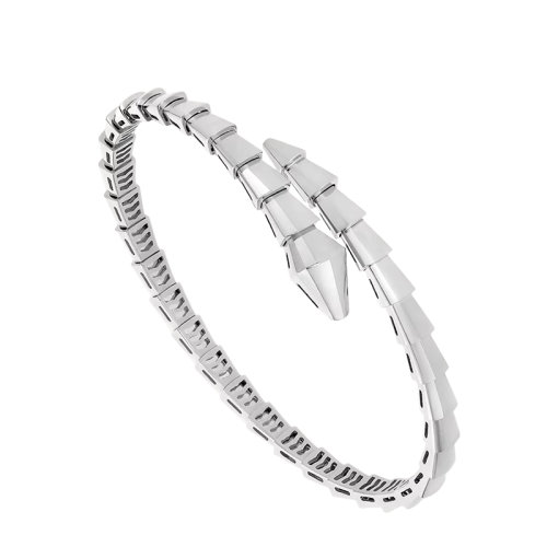 BVLGARI/宝格丽 22新款SERPENTI Viper系列 18K金白金几何风格手镯359404