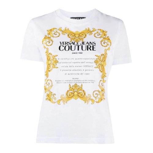  VERSACE JEANS COUTURE 女士印花棉质短袖T恤 B2HWA7TJ 30319 003 PLFSX