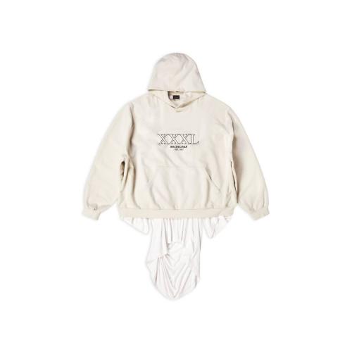 BALENCIAGA巴黎世家 22年秋冬 男士 卫衣 XXXL PATCHED OVERSIZED连帽T恤卫衣 720406TNVD99784