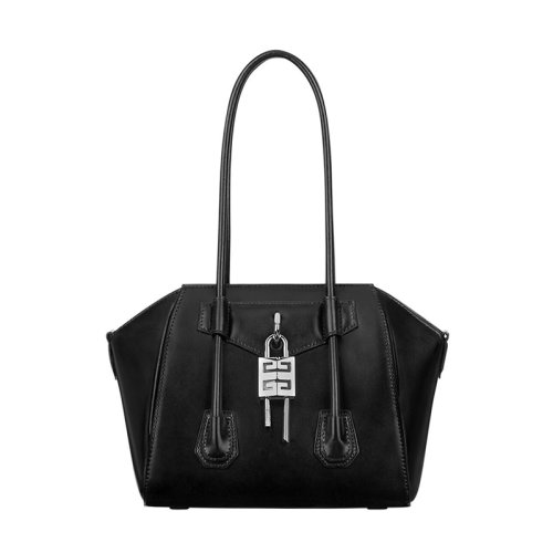Givenchy/纪梵希 2021春夏新款 ANTIGONA LOCK系列 女士迷你黑色小牛皮磁扣可拆卸4G挂锁单肩斜挎包BB50H1B00D-001