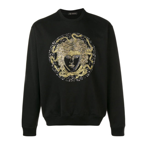 VERSACE 范思哲 男士 服装 圆领美杜莎图案休闲棉质套头衫 男卫衣