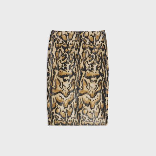  CELINE赛琳思琳 22年秋冬 女士 半身裙 桑蚕丝乔其纱霍步裙 2J527310S.19LE