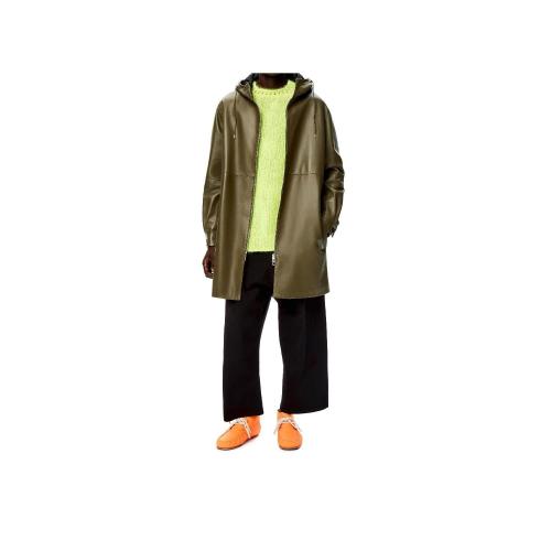  LOEWE罗意威 22年秋冬 男士 大衣 Hooded coat in nappa H526Y18L38-4160