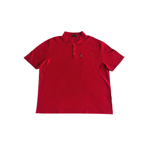 Versace 范思哲  红色polo短袖T恤 后脖美杜莎标