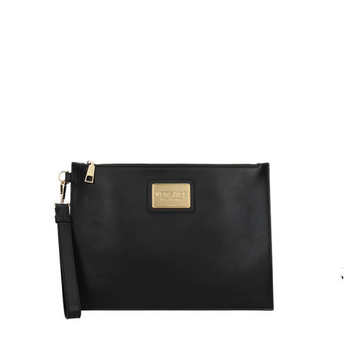 VERSACE/范思哲  男士 黑色皮质品牌LOGO手拿包 DP85102 DVIT88 D41TR HJH0015X