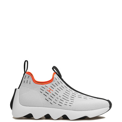 HERMES/爱马仕 22年春夏新款 Eclair系列 女士白色网眼面料套穿式运动鞋H221170Z90370