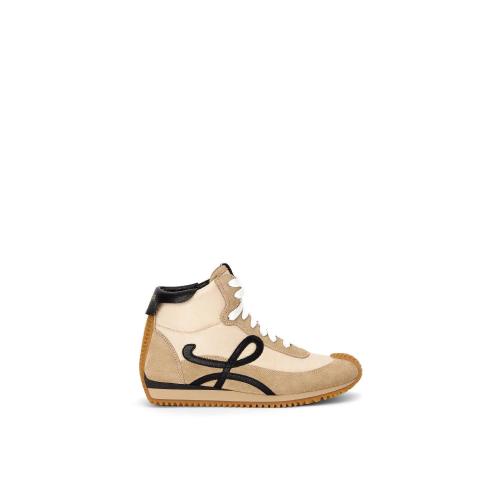  LOEWE罗意威 22年秋冬 女士 休闲运动鞋 High top flow runner in nylon and suede L815282X77