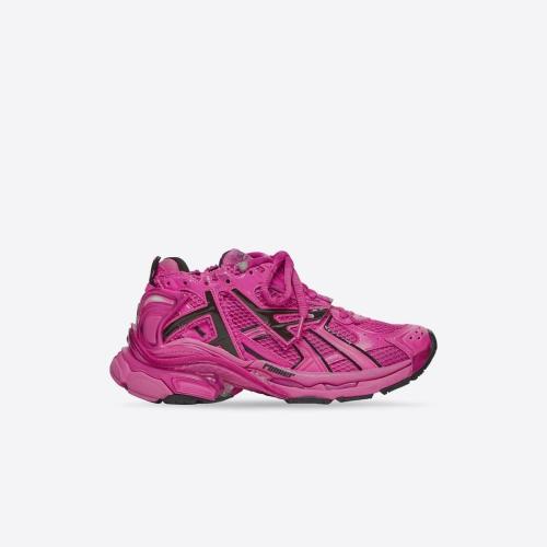  BALENCIAGA巴黎世家 22年春夏 女士 休闲运动鞋 Womens Runner Trainers  in Dark Pink 677402