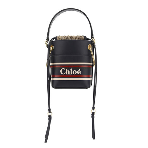 CHLOE/克洛伊 春夏 mini号 水桶包 女性 手提包 LOGO 黑色 单肩包 C19SS129A84D4