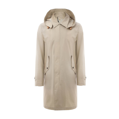 纯棉可拆卸连帽男士大衣 BURBERRY/博柏利 巴宝莉 男士外套 男士风衣