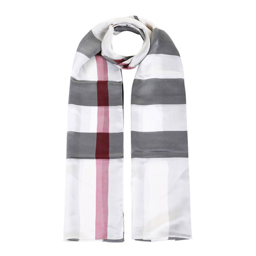 BURBERRY/博柏利 女士拼色格纹蚕丝时尚休闲围围脖 3753568
