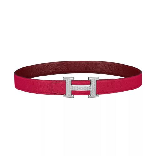  HERMES爱马仕 22年秋冬 女士 腰带 Boucle de ceinture H Guillochee %26 Cuir de ceinture reve 预定商品2-6周发货