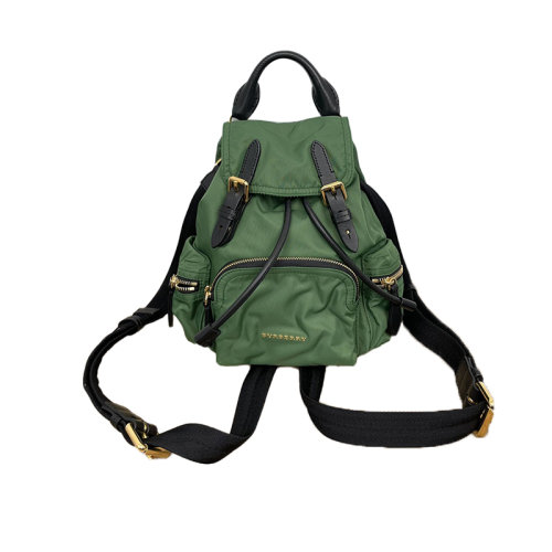 Burberry博柏利 经典款赛车绿小号双肩包 可以单肩