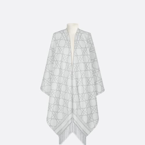  DIOR迪奥 22年秋冬 女士 斗篷 D-Cannage 披风 21CAN370I006_C810 预定商品1-3周发货