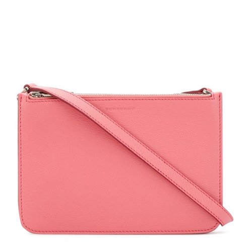 BURBERRY/博柏利 女士粉色山羊皮手提单肩包斜挎包小包女包 4075031