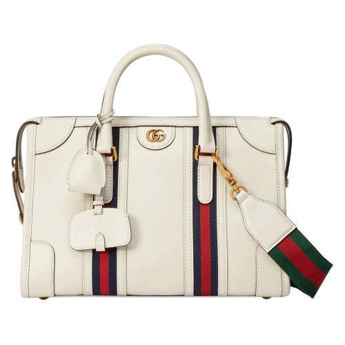  GUCCI古驰 22年秋冬 女士 中号帆布手提包 715666 AAA0O 9041