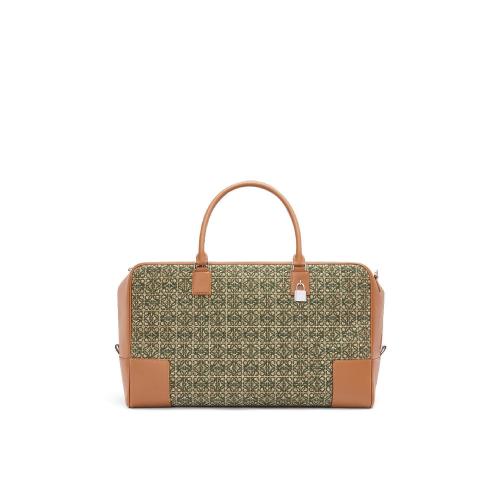  LOEWE罗意威 22年秋冬 男士 手提包 Amazona 44 bag in Anagram jacquard and calfskin B039N1