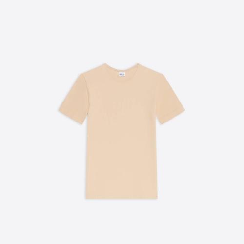  BALENCIAGA巴黎世家 22年春夏 女士 短袖T恤 Womens Cropped T-shirt in Beige 6855183B4B6990