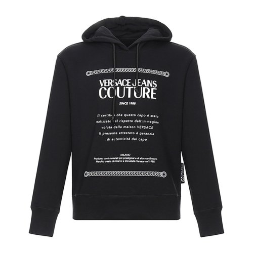  VERSACE JEANS COUTURE 男士黑色棉质卫衣 B7GVA7X6 30312 899 PLFSX