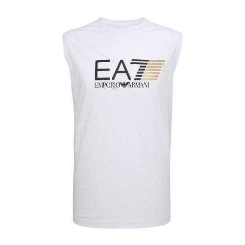 Emporio Armani/安普里奥阿玛尼 时尚休闲大字母LOGO白色圆领男士短袖T恤 3ZPT80PJ02Z1100