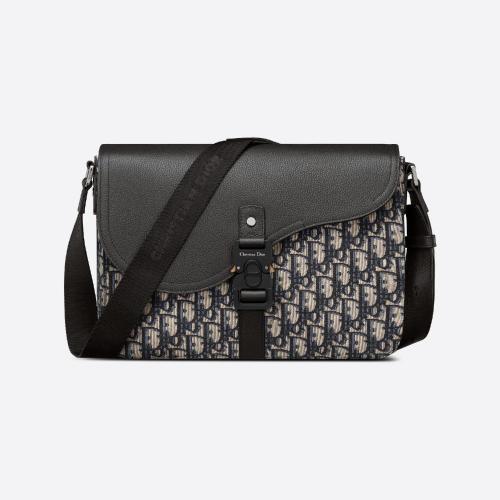  DIOR迪奥 22年秋冬 男士 单肩包 Sac Messenger Saddle 1ADME162YKS_H27E