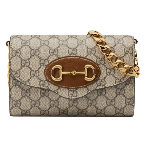  GUCCI古驰 22年秋冬 女士 Gucci Horsebit 1955系列迷你手袋 724713 HUHHX 8565