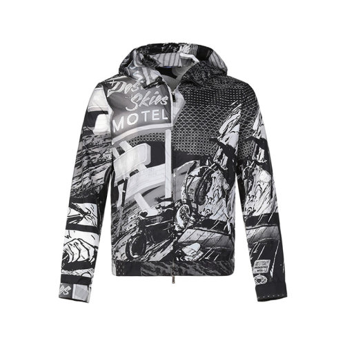 Emporio Armani/安普里奥阿玛尼【22年新款】男士赛车胶囊系列锦纶连帽夹克上衣外套皮肤衣 I1R410 I10