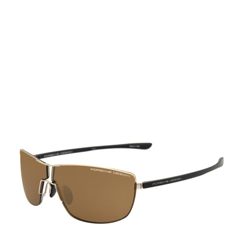 PORSCHE/保时捷 男士 太阳镜 P8616 69mm 长方形 生物钢 飞行员 蛤蟆镜 墨镜 眼镜 PORSCHE 保时捷