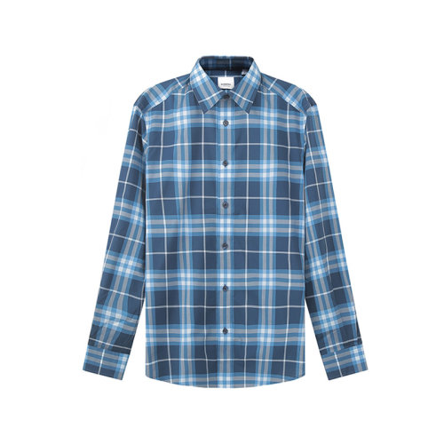 BURBERRY/博柏利 【22春夏新款】 男款棉质长袖衬衫格纹 80503601