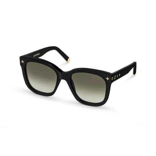 Louis Vuitton/路易威登 22年秋冬新款 MY MONOGRAM系列 女士黑色镜片醋酸纤维镜框猫眼太阳镜墨镜Z1729W