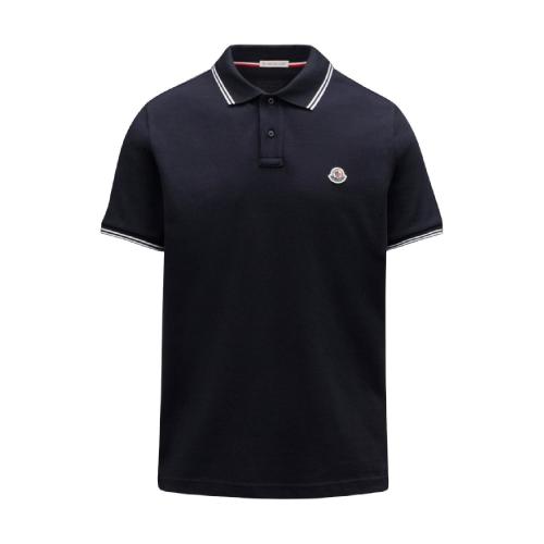  MONCLER蒙可蒙克莱 22年秋冬 男士 短袖Polo Polo with stripe detail G10918A706008455677X 预定商品1-3周发货