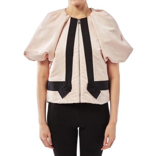 Moncler/蒙克莱 蒙口女装 女士织物粉色经典时尚秋冬拉链夹克外套 D11934514185640