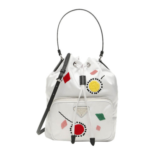 PRADA/普拉达 黑色牛皮女士手提包  1BH038-2DGT-F0002-O3O