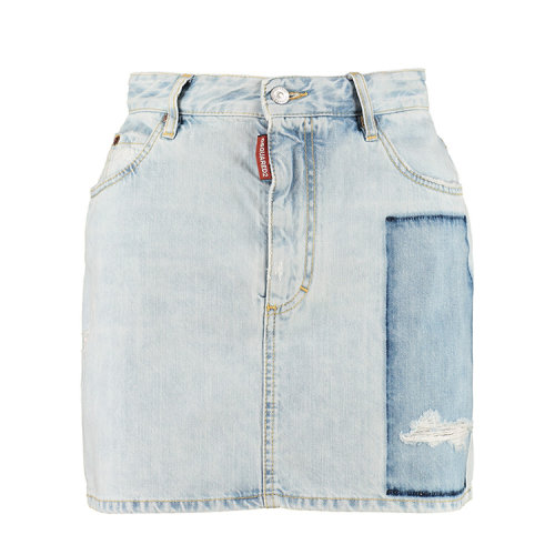 Dsquared2/D二次方  春夏 服装 女性 蓝色 女士半身裙 S75MA0705S30309_470