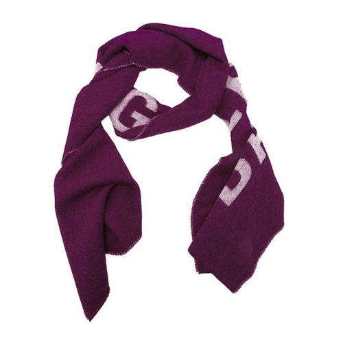 Balenciaga/巴黎世家 女士红色时尚字母印花羊毛围巾围脖 530047-320B0-6177