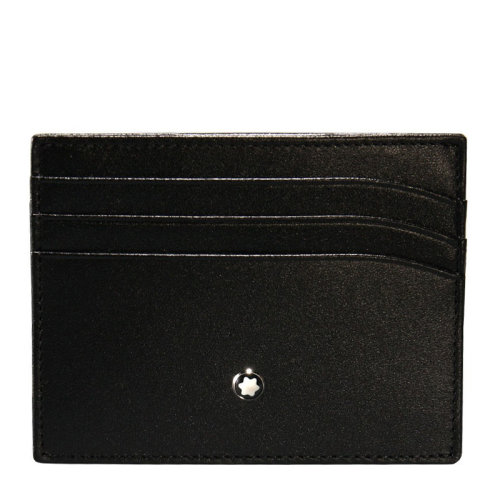 MontBlanc/万宝龙 大班系列 男士黑色牛皮短款皮夹卡包名片夹 106653