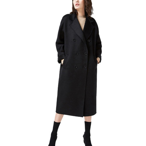 GeleiStory/GeleiStory 复古系列毛呢大衣双面羊绒大衣水波纹欧美羊绒大衣女士外套女士大衣