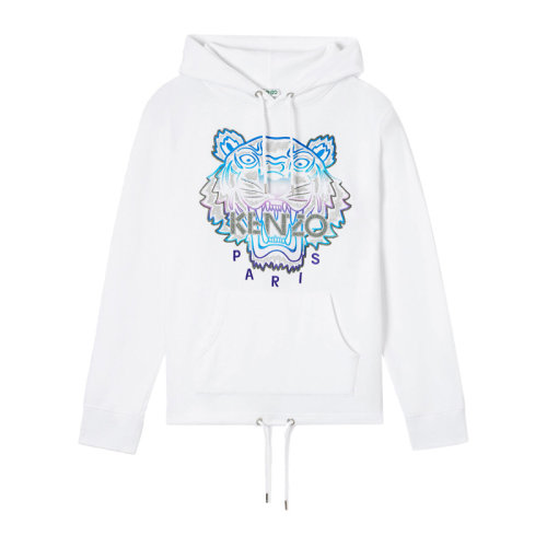 KENZO/高田贤三 男装 服装 棉质抽绳式连帽套头衫经典LOGO款老虎头图案时尚 男卫衣