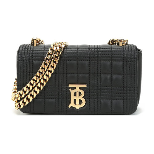 BURBERRY/博柏利 女款迷你款羊皮Lola绗缝萝纳包手提单肩斜挎包 80231171