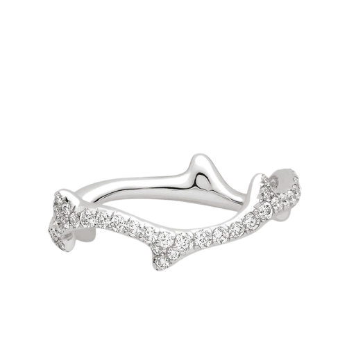 DIOR/迪奥 22春夏新款BOIS DE ROSE系列 18k金白金镶嵌钻石戒指JBDR95007_0000