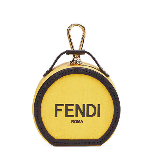 FENDI/芬迪 20  男士黄色小牛皮Fendi Roma印花帽盒形状龙虾扣珠宝包7AS029AGLSF1F1G