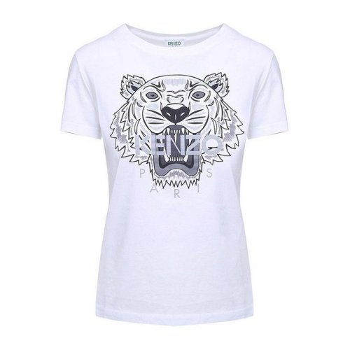  KENZO/高田贤三 女士白色时尚休闲短袖T恤 F852TS7214Y2 01 PLFSX