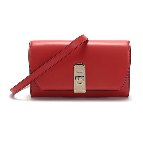 SalvatoreFerragamo/菲拉格慕 女士牛皮革迷你BOXYZ单肩斜挎包腰包手拿包22D776