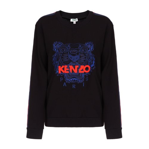 【香港直邮】KENZO 黑色 虎头 女士卫衣