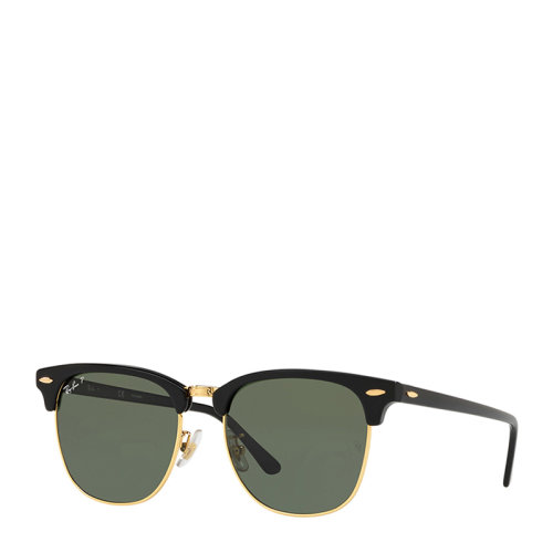 Ray-Ban/雷朋 派对 达人 半框 偏光 男女款 太阳镜 黑色镜框 绿色镜片 墨镜 眼镜 RB3016F 55mm RayBan 雷朋