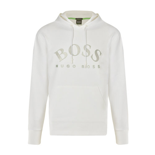 Hugo Boss/雨果波士 男装 服饰 纯色棉质BOSS标时尚休闲长袖T恤连帽 男卫衣