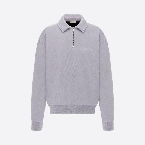  DIOR迪奥 22年秋冬 男士 卫衣 超大版型半拉链卫衣 313J650A0807_C441