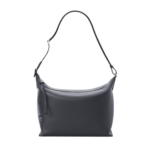 LOEWE/罗意威 22年新款 cubi系列 男士深海军蓝小牛皮配调节提花肩带拉链开合大容量斜挎肩背包B906K70X01-5544