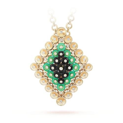  VCA梵克雅宝 22年秋冬 女士 胸针 Bouton d%27or吊坠项链亦可作可拆式胸针 VCARO9MU00 预定商品1-3周发货